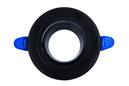 MR16 , Gu5.3 Swivel Frame Black * Black Round  Anti Glare Ring